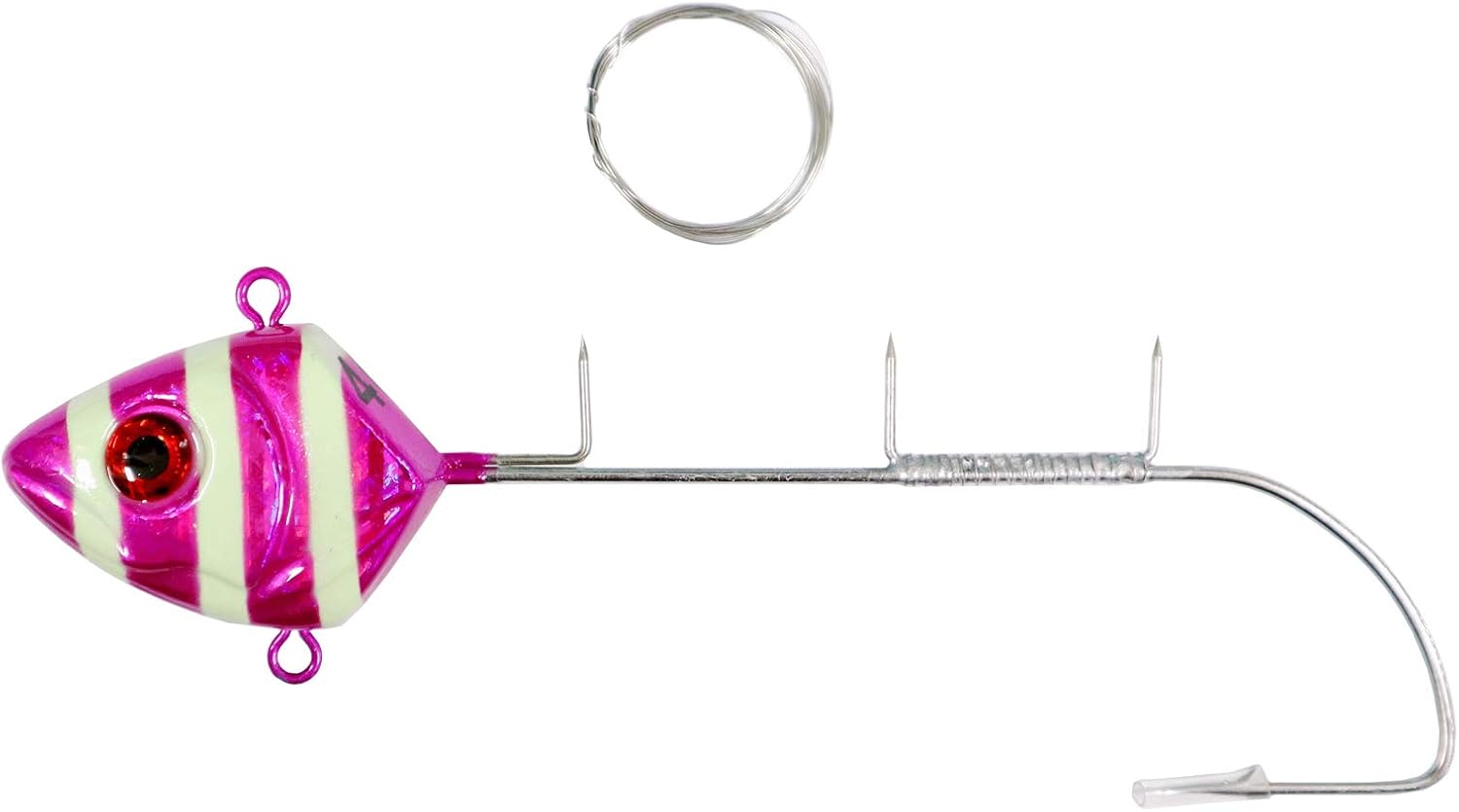 Amazon 爆釣太刀魚テンヤ2 Kmy1538紫ゼブラ シングルフック40号 釣り具 販売店アクアビーチ テンヤ