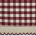 Buffalo Check Plaid Gingham Custom Fit Window Curtain Treatments By GoodGram - Assorted Colors, Styles & Sizes (24 in. Tier Pair, Burgundy)