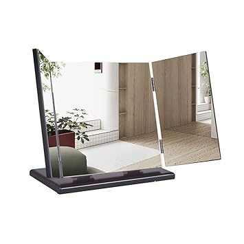 Amazon Com Kedlan Glass Makeup Mirror Foldable Desktop Vanity