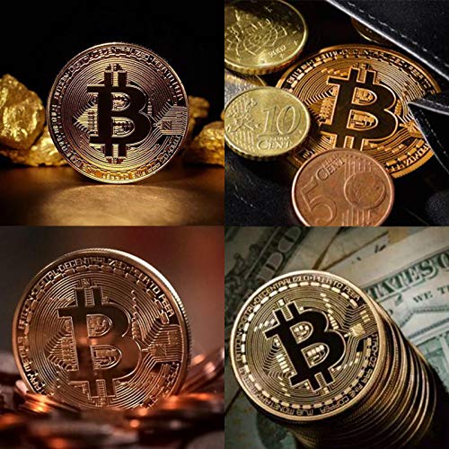 6Pcs Bitcoin - Gold Silver Bronze Physical Bit Coin ...