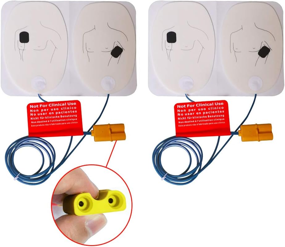 Pelvifine Training Electrode Pads for The AED Trainer Adult Training Replacement Pads for AED Trainer,2 Pairs