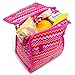 Pacific Breeze Foldable Lunch Bag (Pink ZigZag)