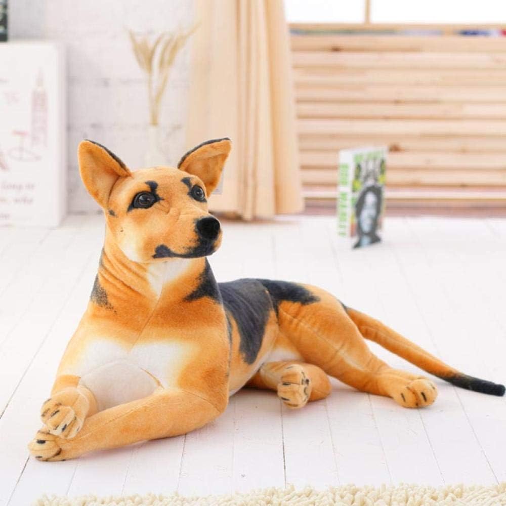 JMKHY Juguete para Perro Gigante, Animales de Peluche realistas, Pastor