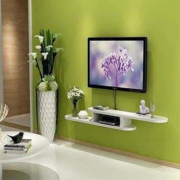 Televisor Montado En La Pared Gabinete Estante Flotante Dormitorio