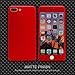 iPhone 7 Plus Case, CANSHN 360 Full Body Protection Hard Slim Case Coated Non Slip Matte Surface with Tempered Glass Screen Protector for Apple iPhone 7 Plus Only (5.5-inch) - Red