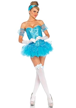 LEG AVENUE 85025 - Cinderella Kostüm, Größe S, aqua