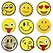 24pcs/lot Emoji Patches Embroidered Iron on Badge Applique for Clothes (Mixed colors Set 5)