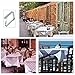 SCRENDY Outdoor Tablecloth Clips Large Table Cover Clamps for 2 Inch Thick Tables, Flexible Stainless Steel Picnic Table Cloth Clips Holders (12 pcs)