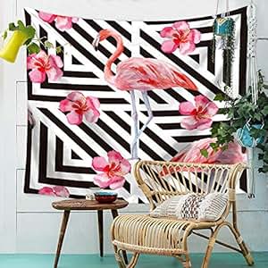 XiYunHan Tapestry, paño para Colgar Manta Asiento Flamingo ...