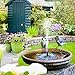 Hiluckey Solar Bird Bath Fountain with Battery Backup, 2.5W Free Standing Solar Powered Water Fountain Pump Kit for Birdbath Garden Outdoor