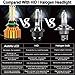 LED Headlights 9006 HB4 9012 Low Beam Bulbs, 12000LM 4-Side High Beam or Low Beam Super Bright 6000K Pure Cool White Plug n Play Fog Light Replacement Kit