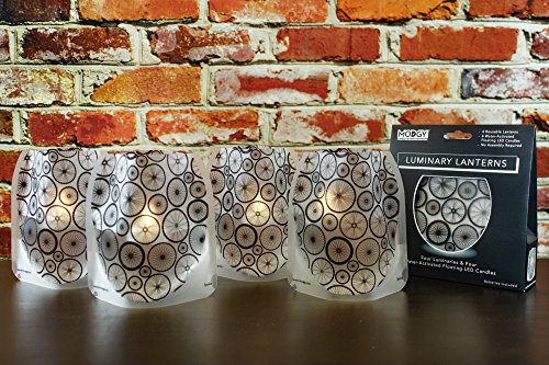 Modgy LUM3024 Spoke Frosted Luminaries (4 Pack)