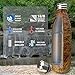 Tadge Goods Insulated Stainless Steel Water Bottle - Endangered Species Edition - Metal Thermo Style Bottles Great For Sports, Gym, Kids - Keeps Drinks Hot & Cold - 17 Oz Large