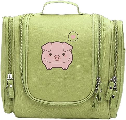 Lovely Pig Makeup Bag/Travel Cosmetic Bags/Brush Pouch Toiletry Kit Fashion Women Jewelry Organizer With YKK Zipper Electronics Accessories Hard Drive Carry Case Portable Cube Purse