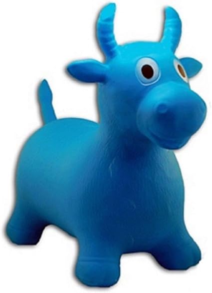 Guizmax Ballon Sauteur Vache Enfant Bleu Pogo Jouet Bebe Amazon Fr Sports Et Loisirs