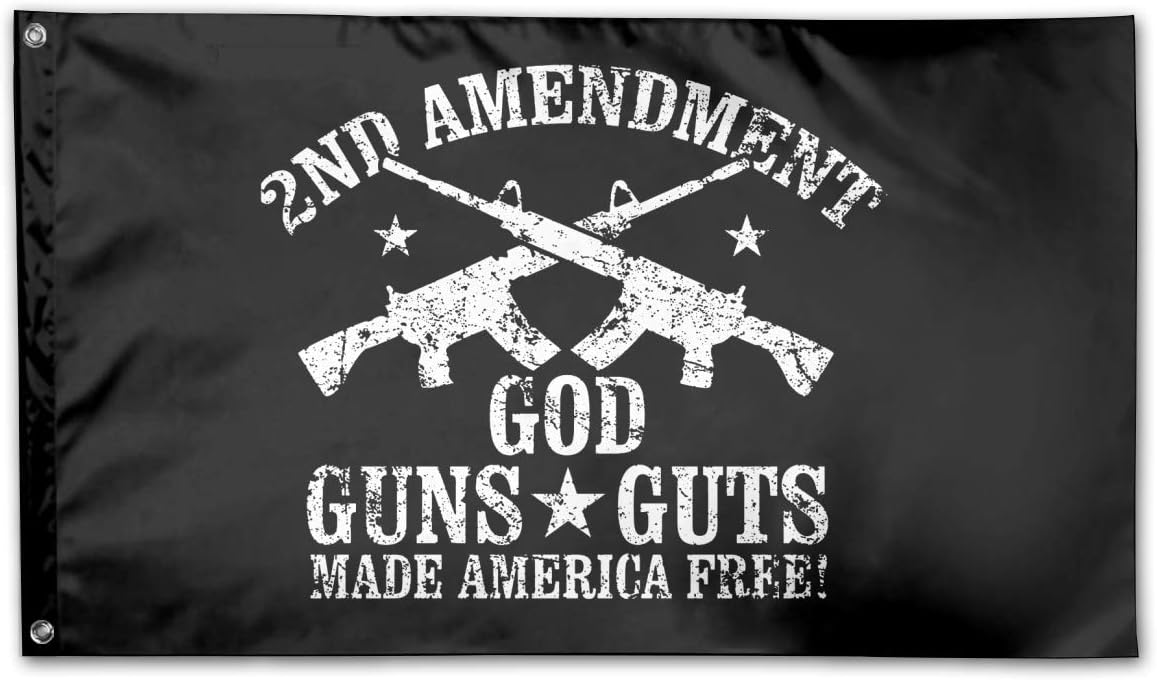 RJin92 2nd Amendment Made America Free Outdoor Flags Home Garden Flags Decorative Flags 3' X 5' Polyester