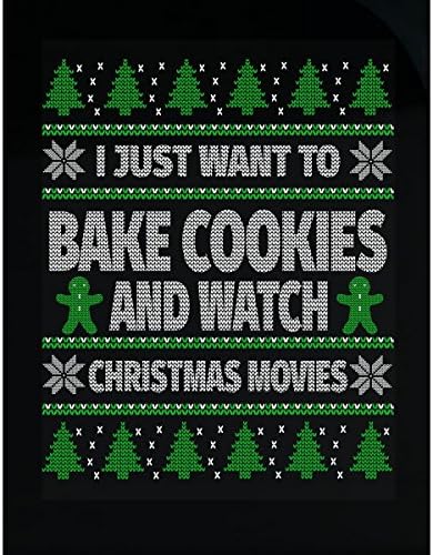 Bake Cookies And Watch Christmas Movies - Ugly Christmas - Sticker