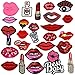 LoveInUSA Lip Embroidered Set, 25PCS Lip Motif