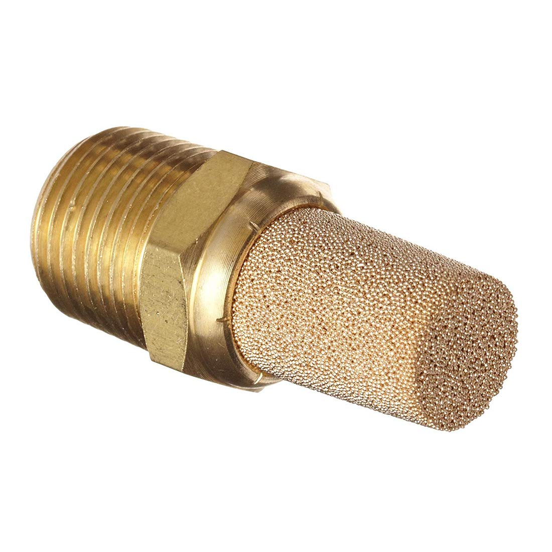 Sydien 5Pcs G1/2 Thread Brass Pneumatic Exhaust Muffler Filter Noise Silencer Air Solenoid Valve