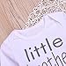 SWNONE 3pcs/Set Newborn Baby Boys Little Brother Long Sleeve Romper Bodysuits+Arrow Long Pants Hat Outfits Clothes (0-6 Months)