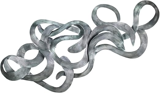 Kunstloft Extravagante Metall Wandskulptur Schatzsuche 62x142x5cm Design Wanddeko Xxl Handgefertigt Metallbild Wandrelief Abstrakt Silber Geschwungen Wandbild Modern Amazon De Kuche Haushalt