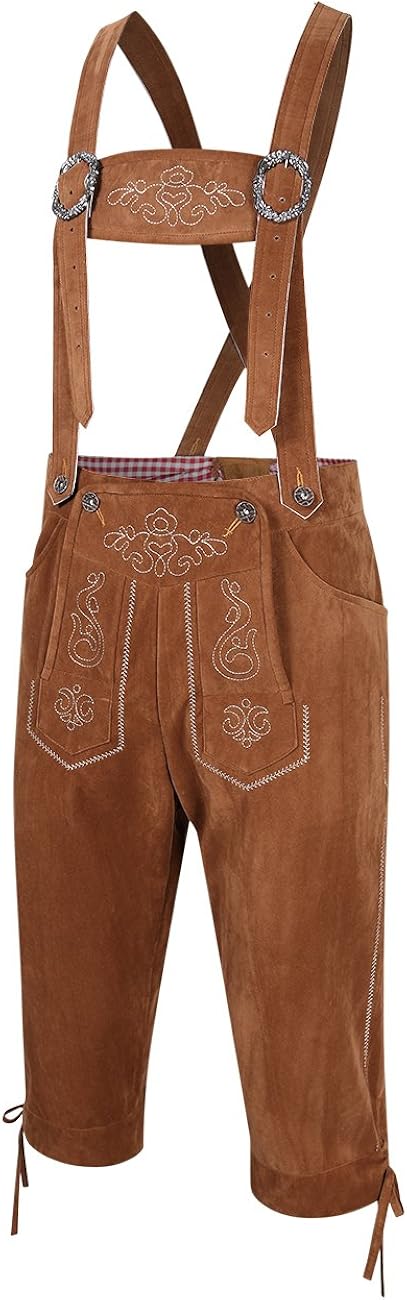 Clearlove Men's German Bavarian Oktoberfest Lederhosen Trousers Costume: Clothing