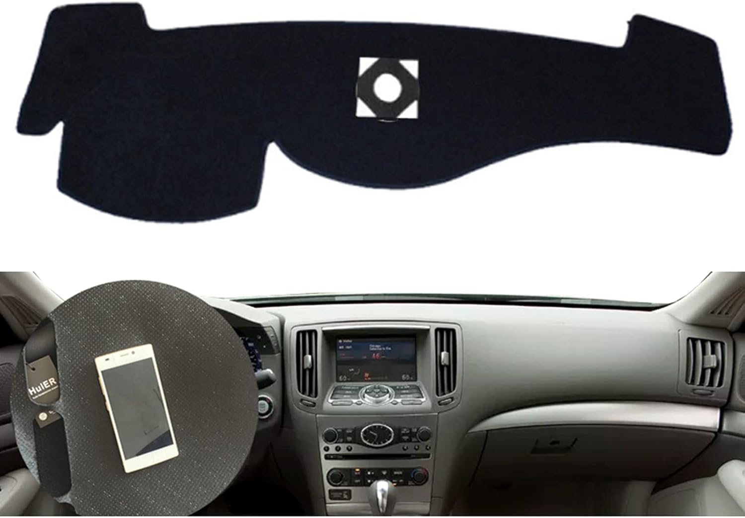 Car Dashboard Cover Silicone NonSlip,For Infiniti G25 G35 G37 Q40 Q60