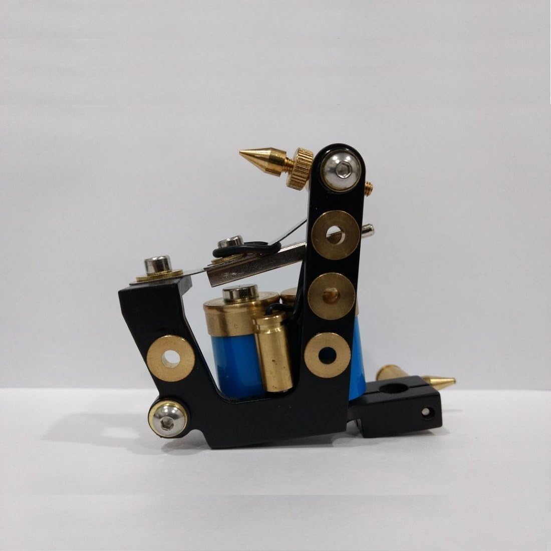 Tattoo Gizmo Brass Bullet Tattoo Machine Liner and Shader (Blue)