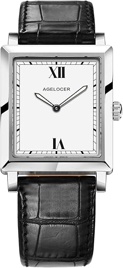Amazon Agelocer 腕時計 レディース スクエア 軽量 クォーツ 防水 レザーバンド 夜光ラグジュアリー ウォッチ シンプル エレガント Apv 3403a1 レディース腕時計 腕時計 通販
