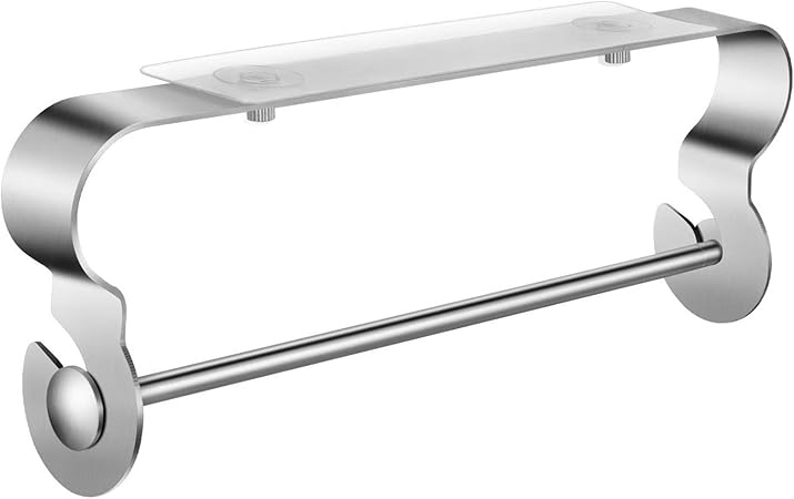 Soporte para toallas de papel adhesivo bajo gabinete, 304 de acero