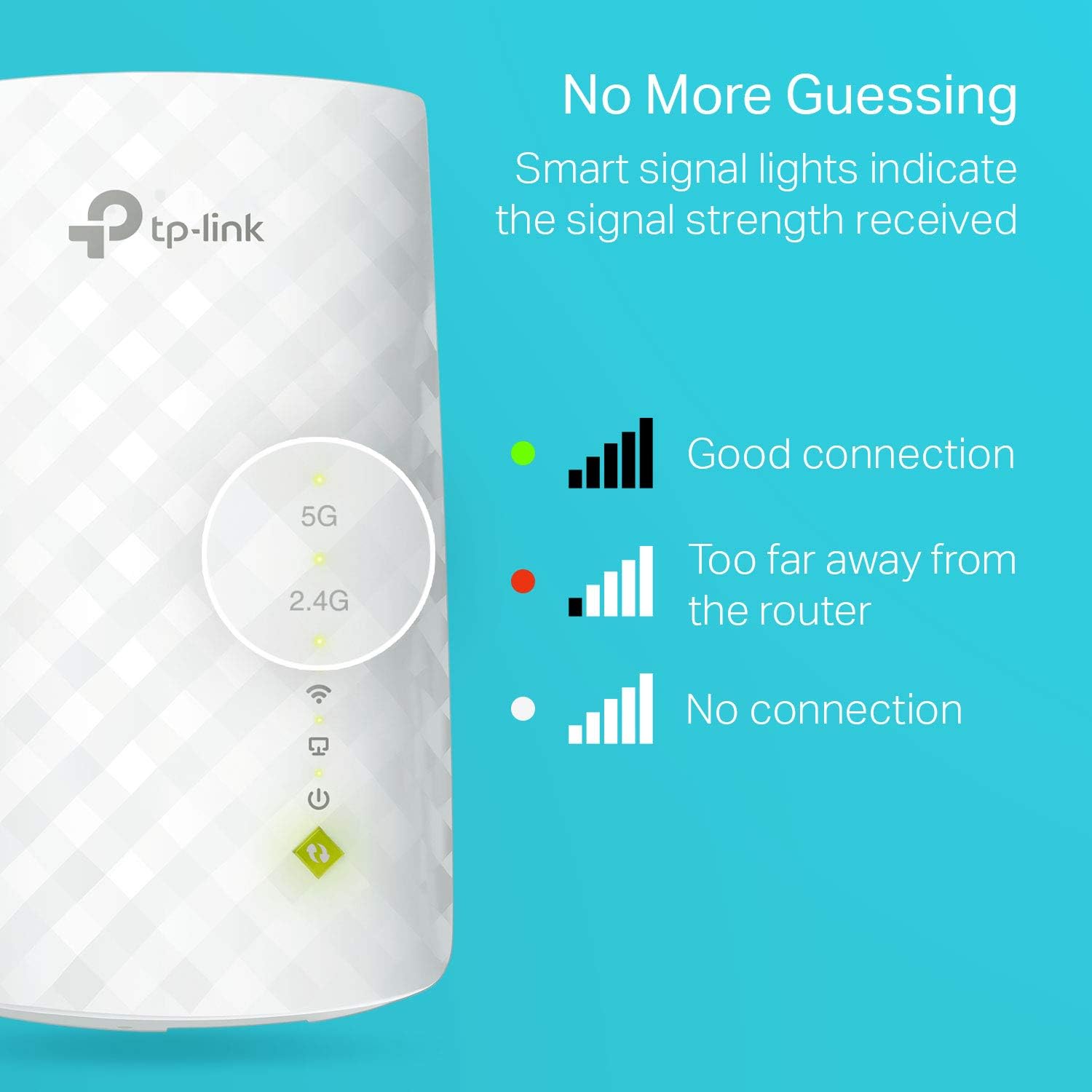 TP-Link AC750 WiFi Extender (RE220), Covers Up to 1200 Sq.ft and 20 Devices, Up to 750Mbps Dual Band WiFi Range Extender, WiFi Booster to Extend Range of WiFi Internet Connection: Computers & Accessories