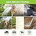 IBeaty Updated Lightweight 100ft Expandable Garden Hose Magic Flexible Water Hose with 3/4Inch Solid Brass Ends 9 Position Spray Nozzle Black