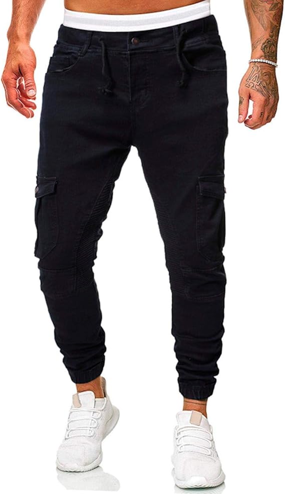 Amazon メンズジーンズファッションメンズカジュアルパーソナリティスリムジーンズズボンステッチストレートデニムパンツメンズ スキニーパンツ 美脚 細身ロングパンツ カジュアルパンツ ストレートカジュアル ロングパンツ ロングパンツ 通販