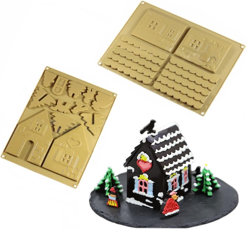 Kit de maison de pain d'épice de Noël et chocolat Moule à gâteau en