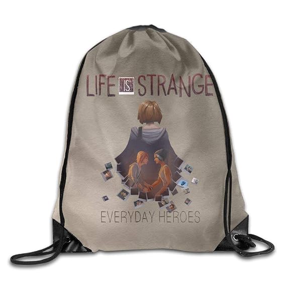 GONIESA Fashion Unisex Gym Bag Superb Life is Strange Poster Drawstring Backpack White