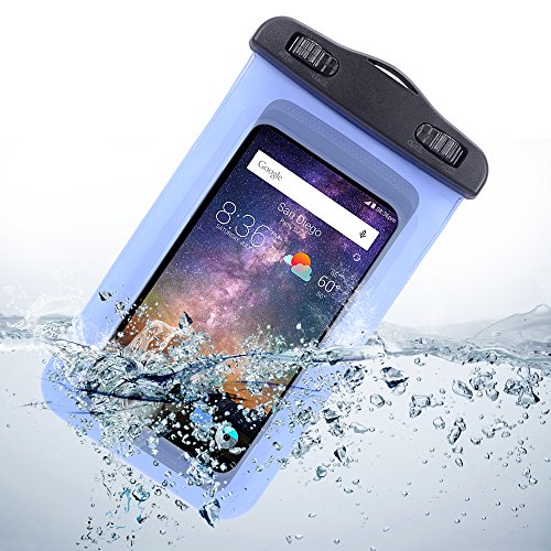 Sumaclife Universal Waterproof Case for LG G2 / Motorola Droid MAXX/HTC One M8 (Blue)