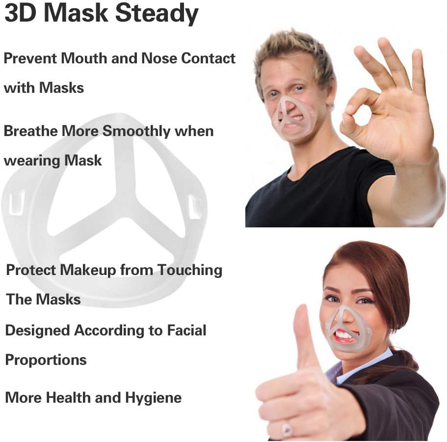 3D Bracket More Space for Comfortable Breathing Washable Reusable. (10pcs/Adults): Health & Personal Care