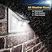 Litom 24 LED Solar Light, Super Bright Motion Sensor Outdoor Lights Wide Angle 6 LEDs Wireless Waterproof Security Lights Front Door, Patio, Deck, Yard, Garden-4 Pack