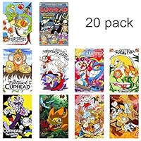 GTOTd Stickers for Cuphead 20-Pcs, Stickers Decals Vinyls for Laptop,Waterbottle,Gift,Teens, Collection,Skate Board