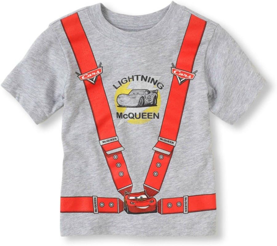 Lightning Mcqueen Suspenders Graphic Tee (9-12 Months)