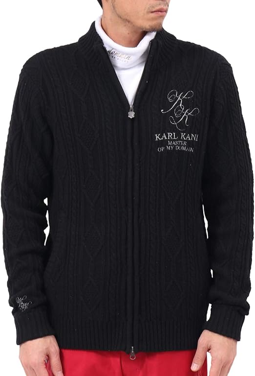 cable knit zip up hoodie