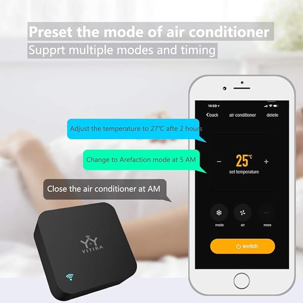 YY YITIKA Control remoto inteligente IR mini universal IR AudioVideo Control remoto Smart Home WiFi Remote Hub compatible con AlexaGoogle Home