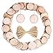 Caydo 50 Pieces 1.6-2 Inch Unfinished Wood Slices with Holes Round Log Discs with 33 Feet Natural Jute Twine for Wedding Ornaments and Home Hanging Decorations