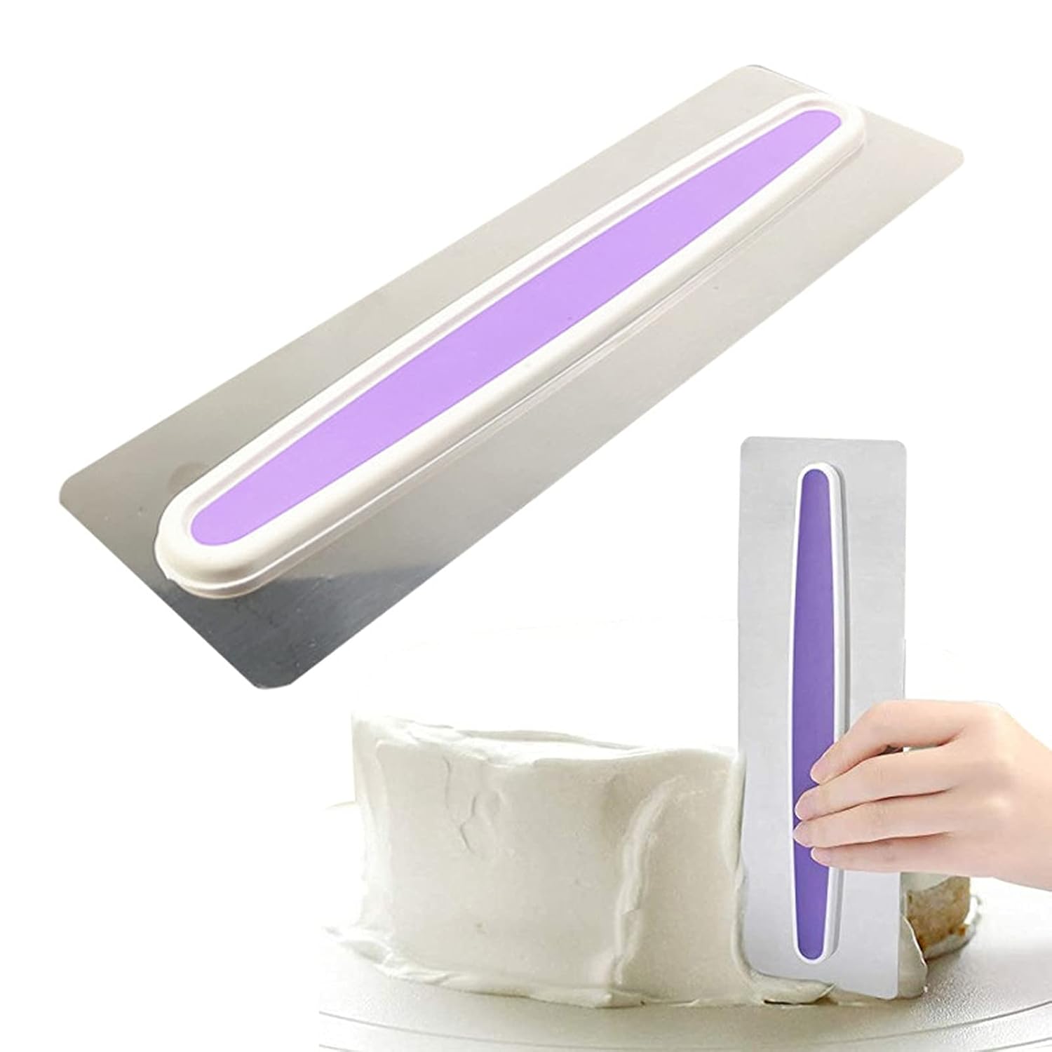 Buy Icing Smoother, Frosting Smoother Convenient Easy to Store Cake Scraper Smoother Scraper for