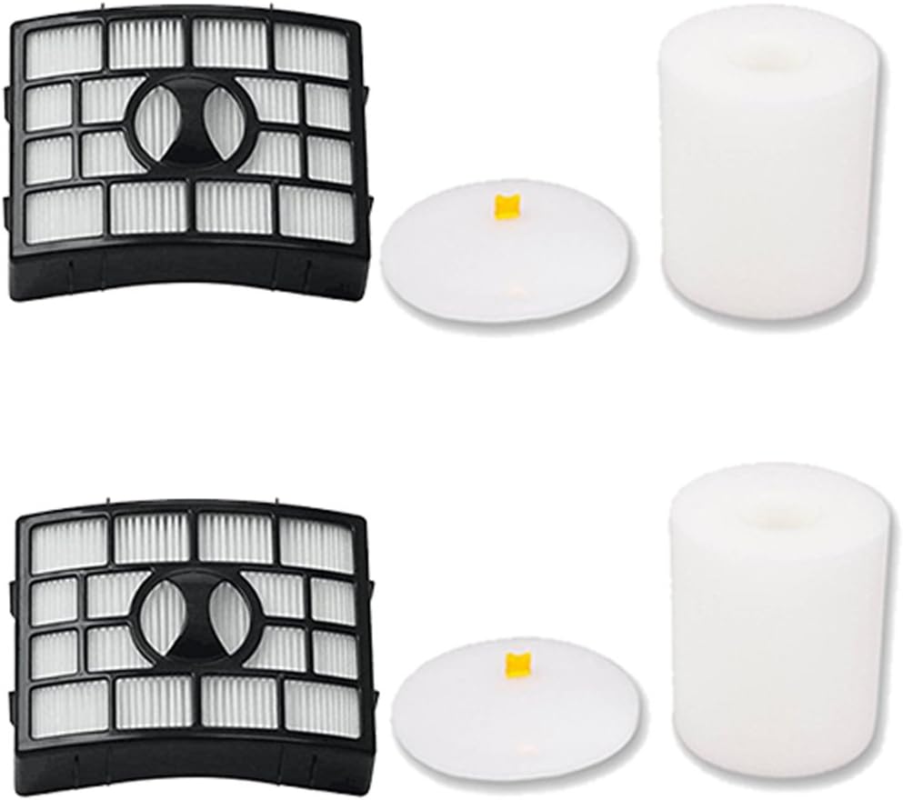 Amyehouse Hepa & Foam Filters Compatible with Shark Rotator APEX Powered Lift-Away TruePet NV650 NV651 NV652 NV750W NV751 NV752 AX950 AX951 AX952 AZ1000 AZ1002 AZ1501 NV830 NV831 NV835 ZU881 Vacuum, Compares to Part # XFF650 & XHF650