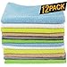 iCooker 12 Pack Microfiber Cloths Cleaning Supplies [Get Lint-free Polished Results] Micro Fiber Cleaning Towels, Chemical Free Kitchen Towel, Clean windows & Cars [Highly Absorbent] - 40x30 CM (LXD)
