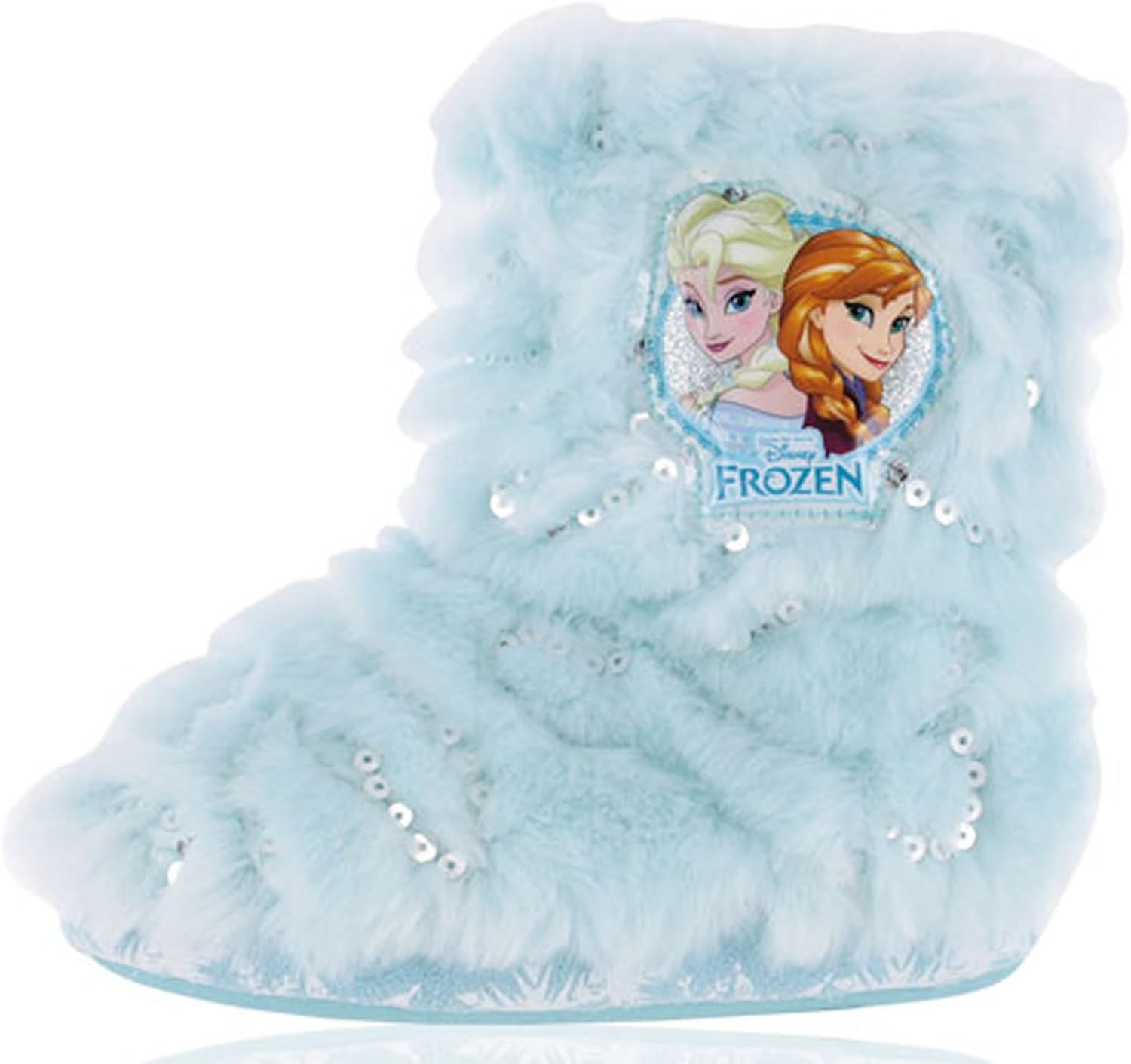 Disney Girls Toddler Frozen Elsa Anna Olaf Slipper Boots Bootie Fur