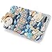 Mavis's Diary iPhone 7 Plus Case (5.5 inch) iPhone 8 Plus Case, 3D Handmade Bling Crystal Diamond Shiny Sparkling Rhinestones Full Edge Protective Clear Hard PC Cover (Blue)