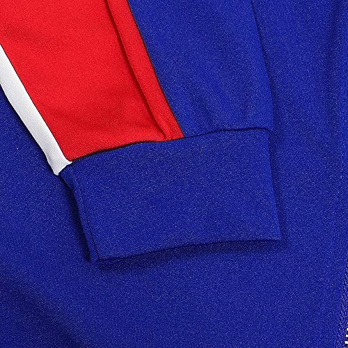 Deloreva Women Two Piece Outfits - Long Sleeve Zip Up Jacket Jogging Suit Pant Set Activewear Jumpsuit Blue M - Thumbnail 5
