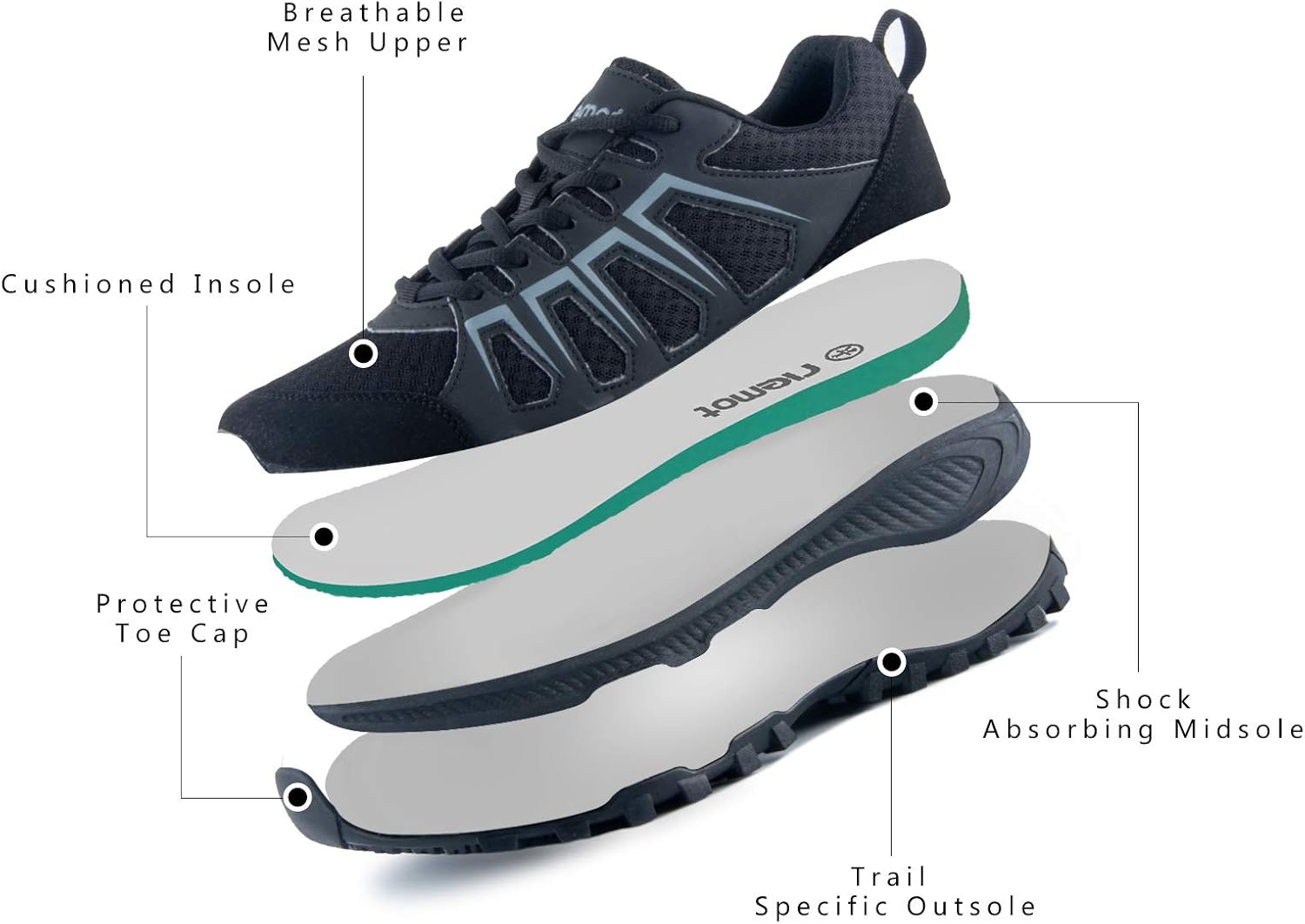 riemot walking shoes